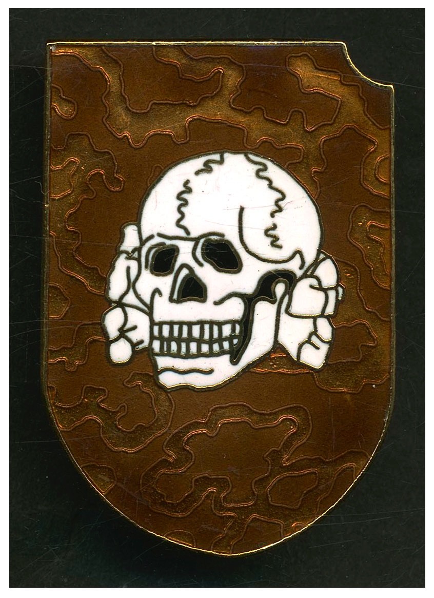 Skull/Camo Shield Badge  L180