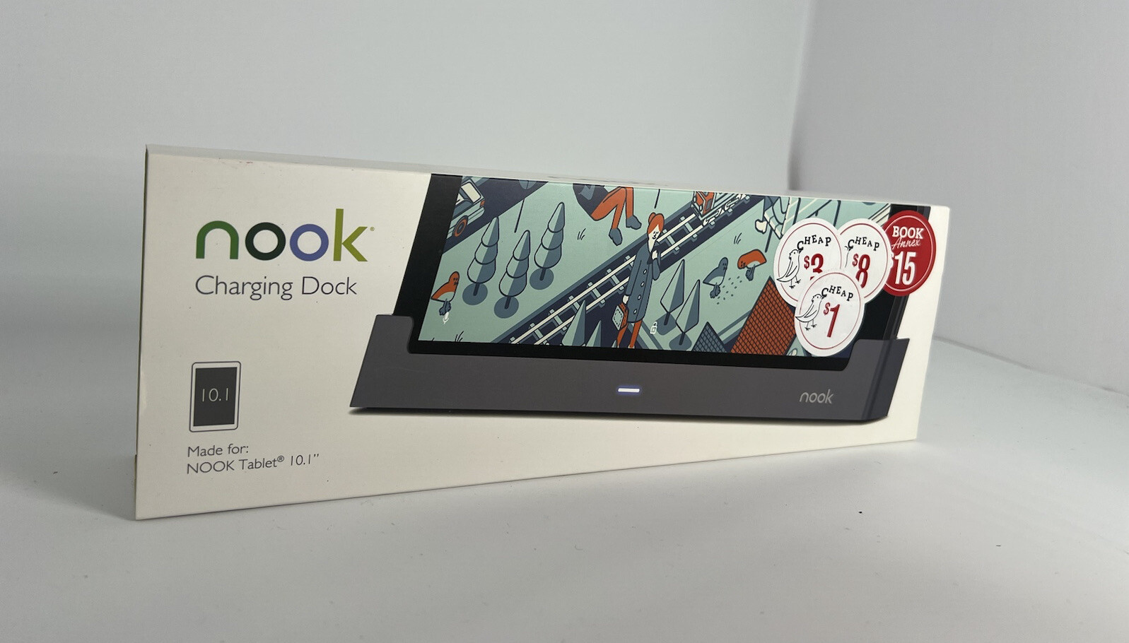 Nook Charging Dock for 10.1" Tablet Hands Free Upright Stand, B&N, NEW, SEALED