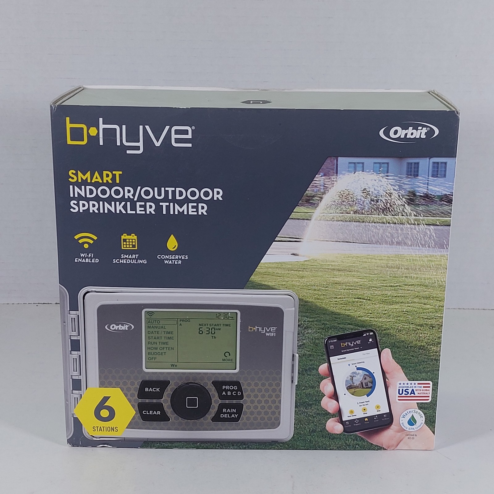 Orbit 57946 B-hyve Indoor/outdoor 6 Station WiFi Sprinkler System Controller