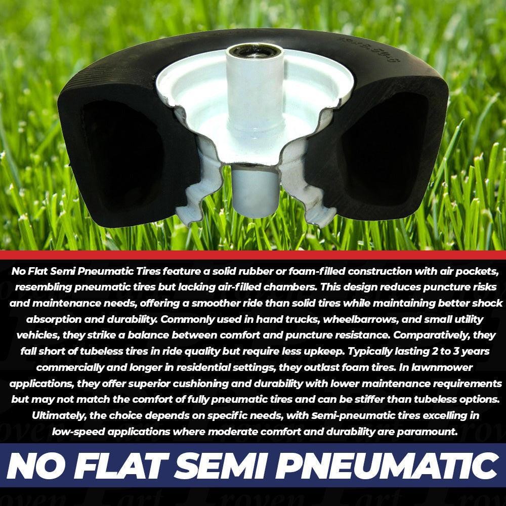 Proven Part 13X6.50-6 Tubeless Tire White Rim For Exmark and Toro