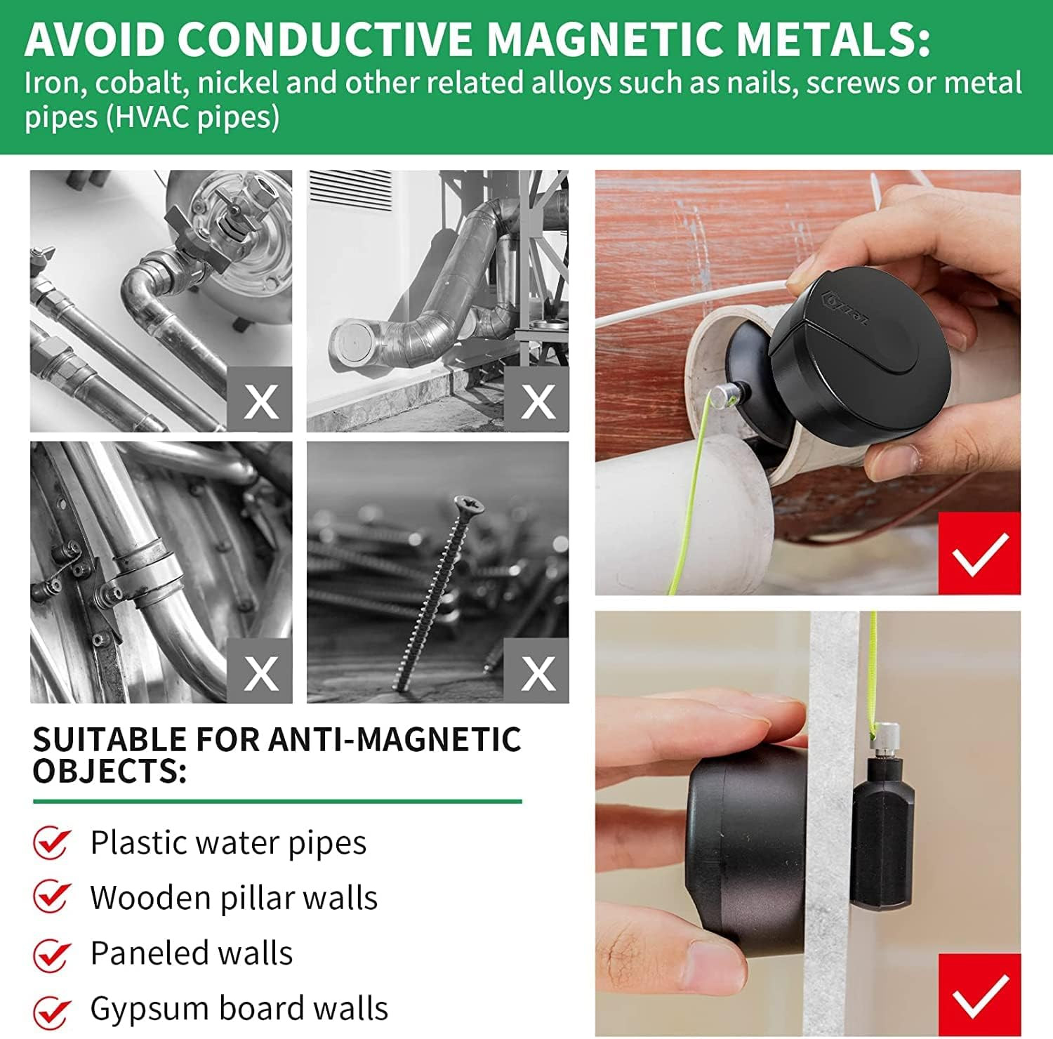 Magnetic Wiremag Puller,Wire Puller Tool,Fish Tape Wire Pulling System,Wire Cabl