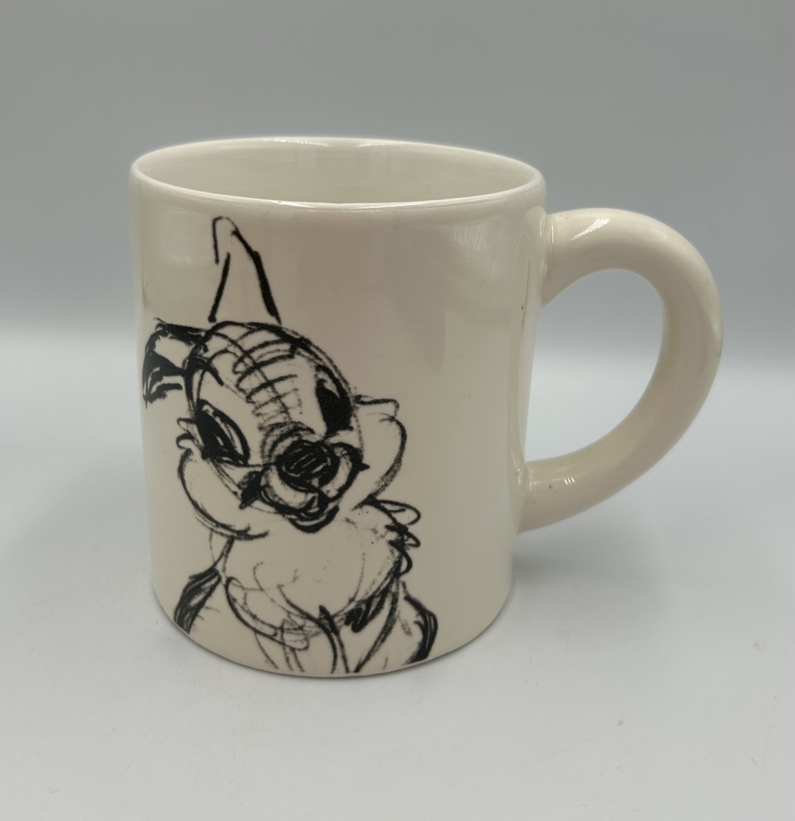 Disney Thumper Rabbit Sketch Ceramic Mug From Bambi