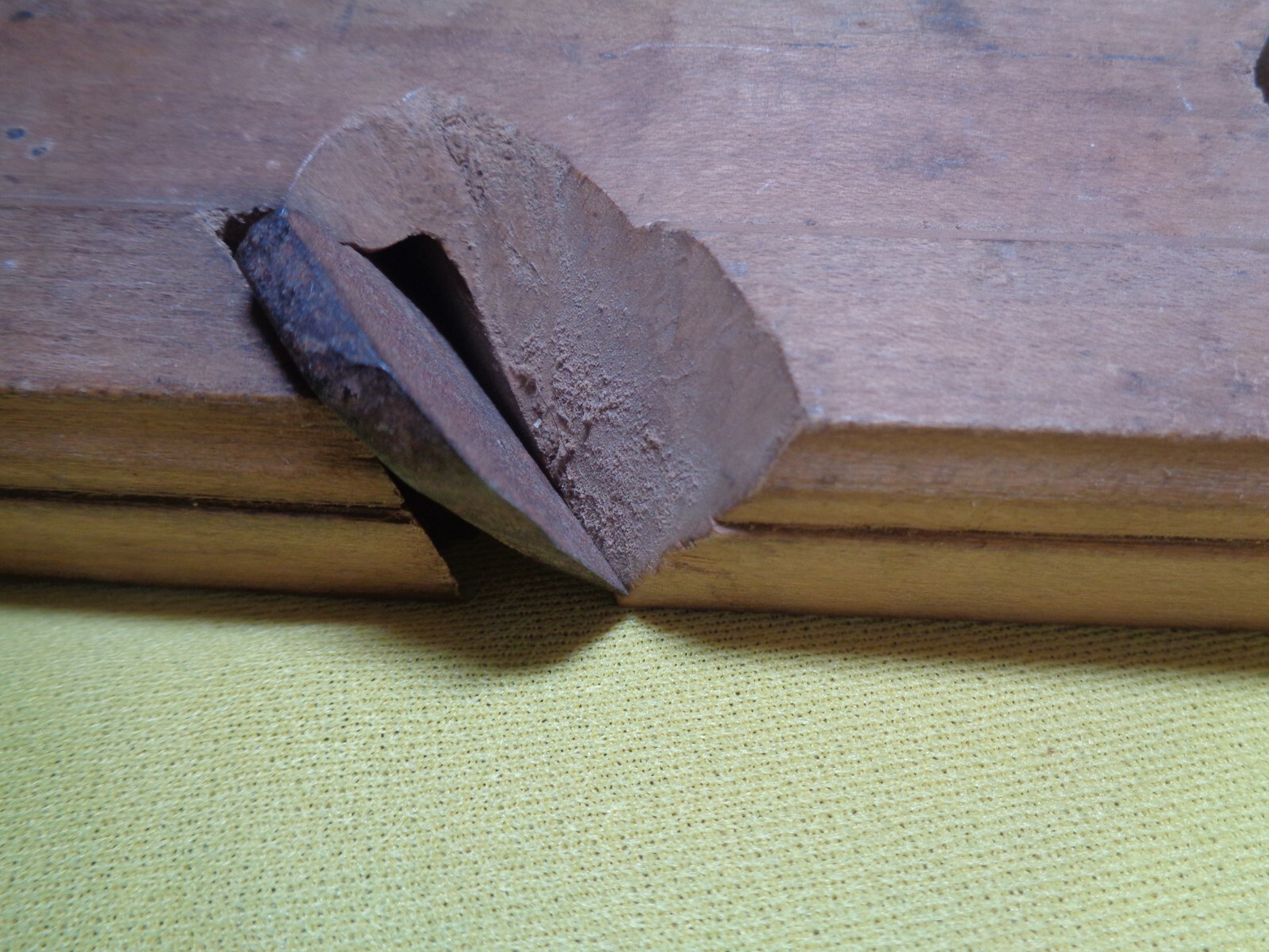 Antique Primitive Wooden Block Planar