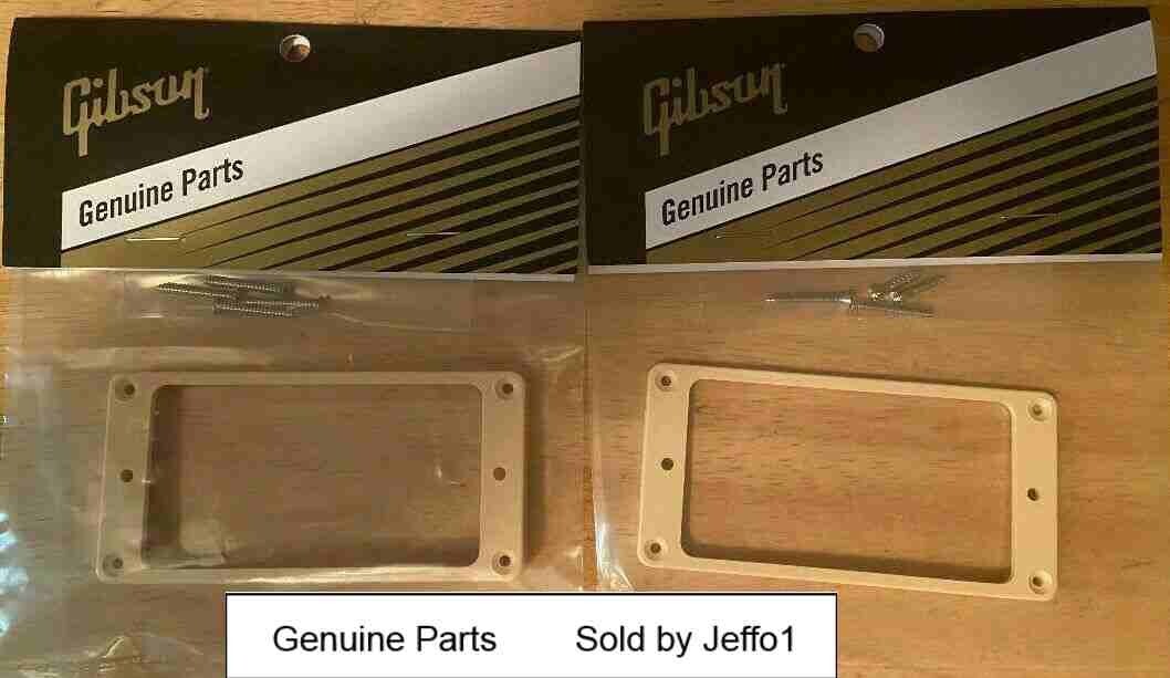 Genuine USA GIBSON® Pickup Rings Set Humbucker Les Paul Cream Cream Brand New