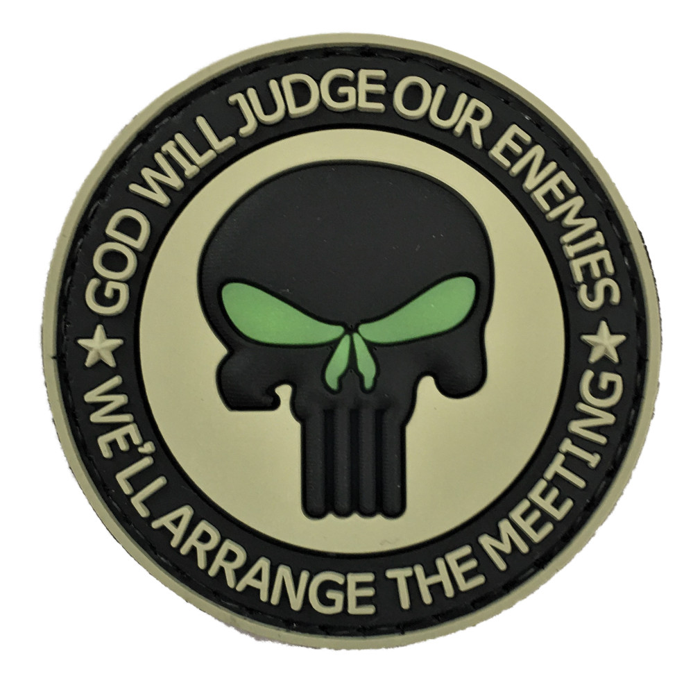 God Judges Enemies PVC Patch (Topgun F-35 SF NYPD SEAL Recon Infantry SWAT) 32