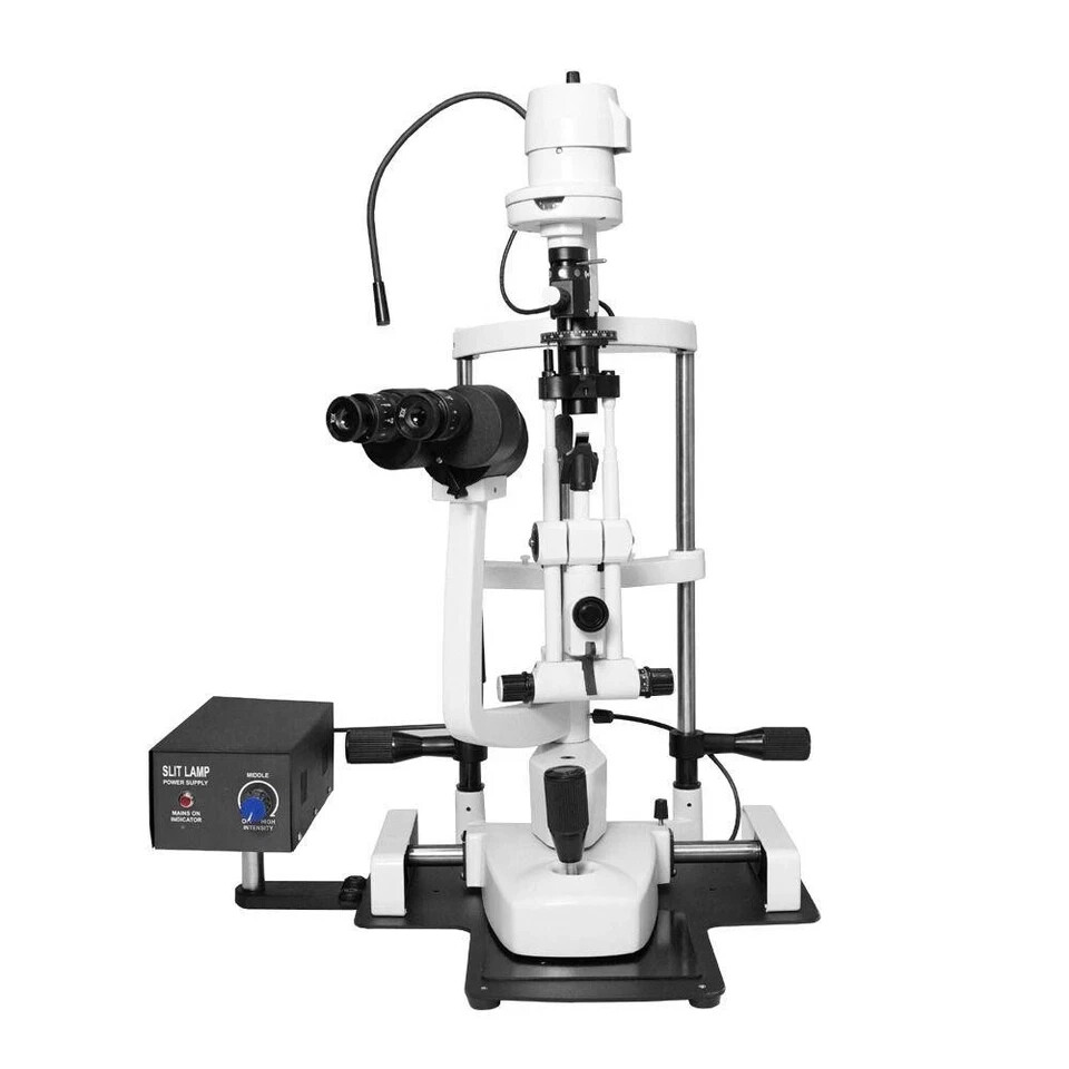 Slit Lamp With Motorized Table Accessories Ophthalmic Fast Free Shipping KFCO