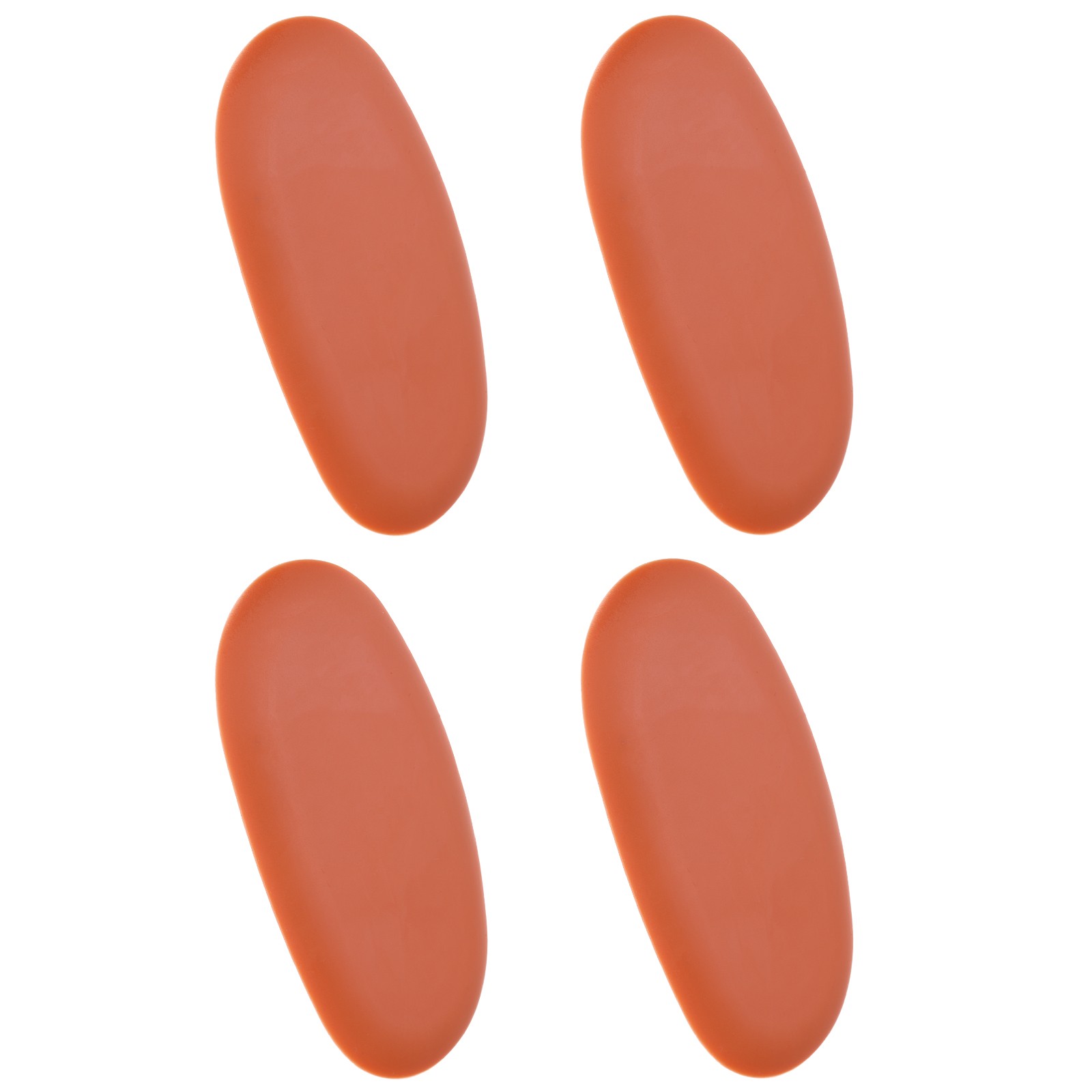 4pcs Pottery Ribs 10.4cm x 5.2cm Silicone Rubber Clay Ceramic Sculpting Tools]
