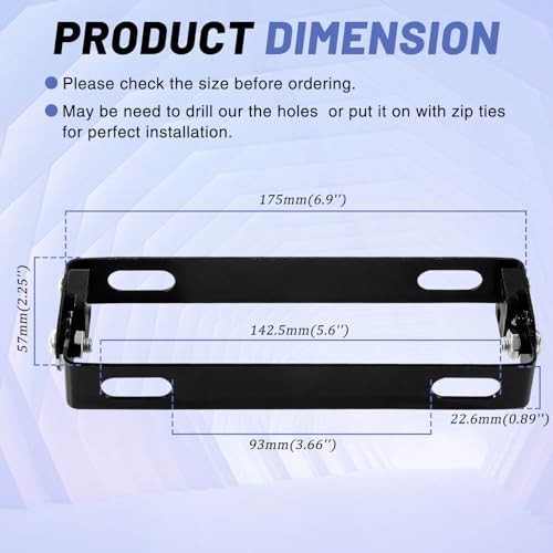 Motorcycle License Plate Bracket: 180-Degree Adjustable License Plate Flipper