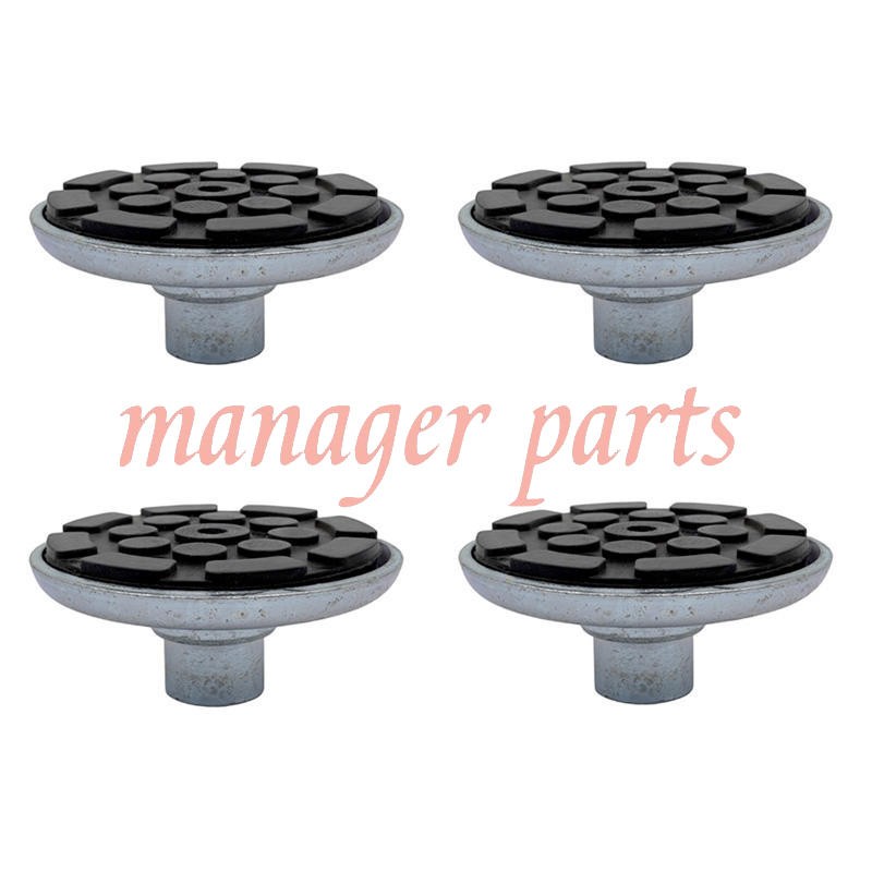 4PCS For Atlas Automotive Equipment Round Lift Pad With Rubber Pad (1 1/2" Peg)