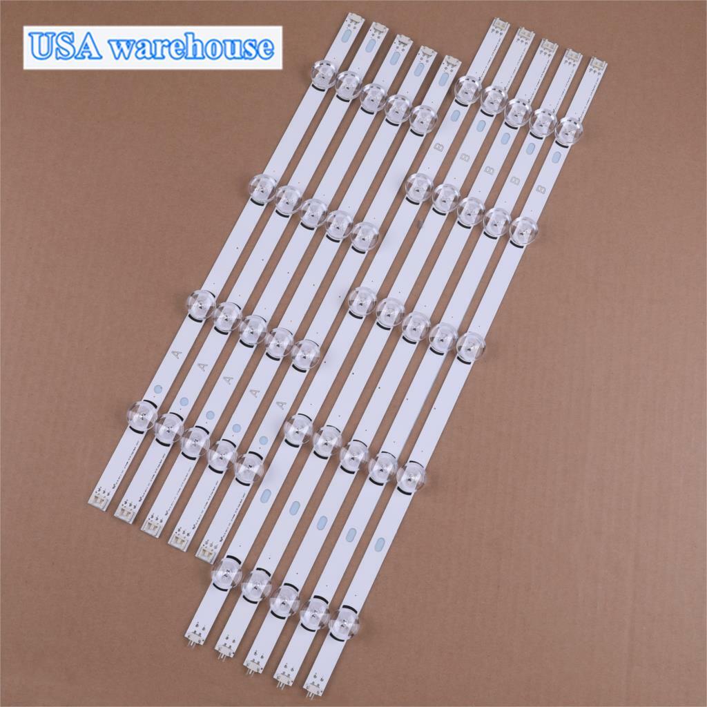 10pcs LED Strips for LG 49" TV 6916L-1788A 6916L-1789A AGF78402201 49LB6200