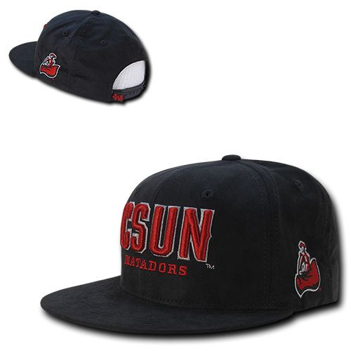 Cal State Northridge CSUN Matadors Faux Suede Snapback Baseball Cap Hat