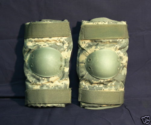US MILITARY ACU CAMO B.P.E. ELBOW PADS Medium 8415-01-530-2157 NEW