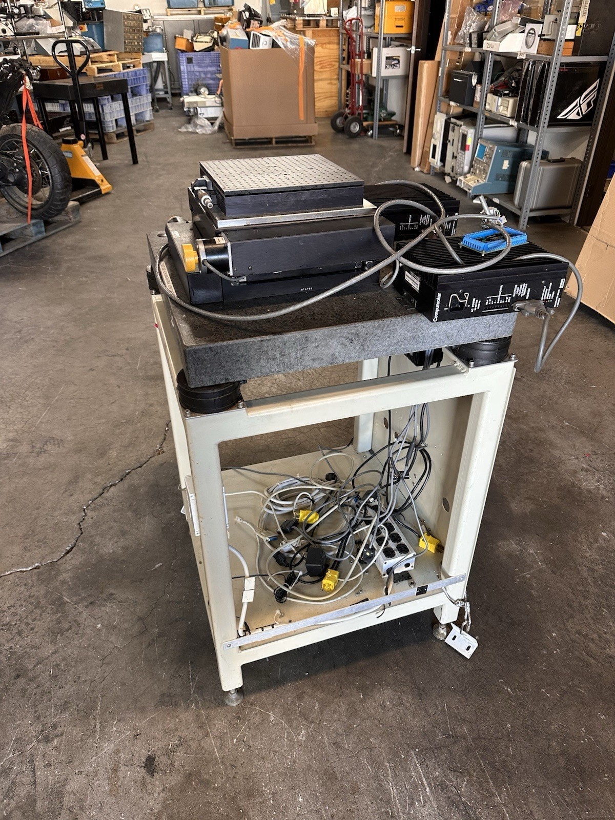 24X24 Granite Inspection Isolation Table Compumotor S6-Drive XY Motorized Stage