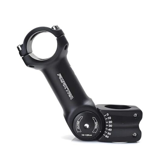 Adjustable MTB Stem 25.4mm 31.8mm, ±60 Degree Aluminum Alloy Bike 31.8*130mm