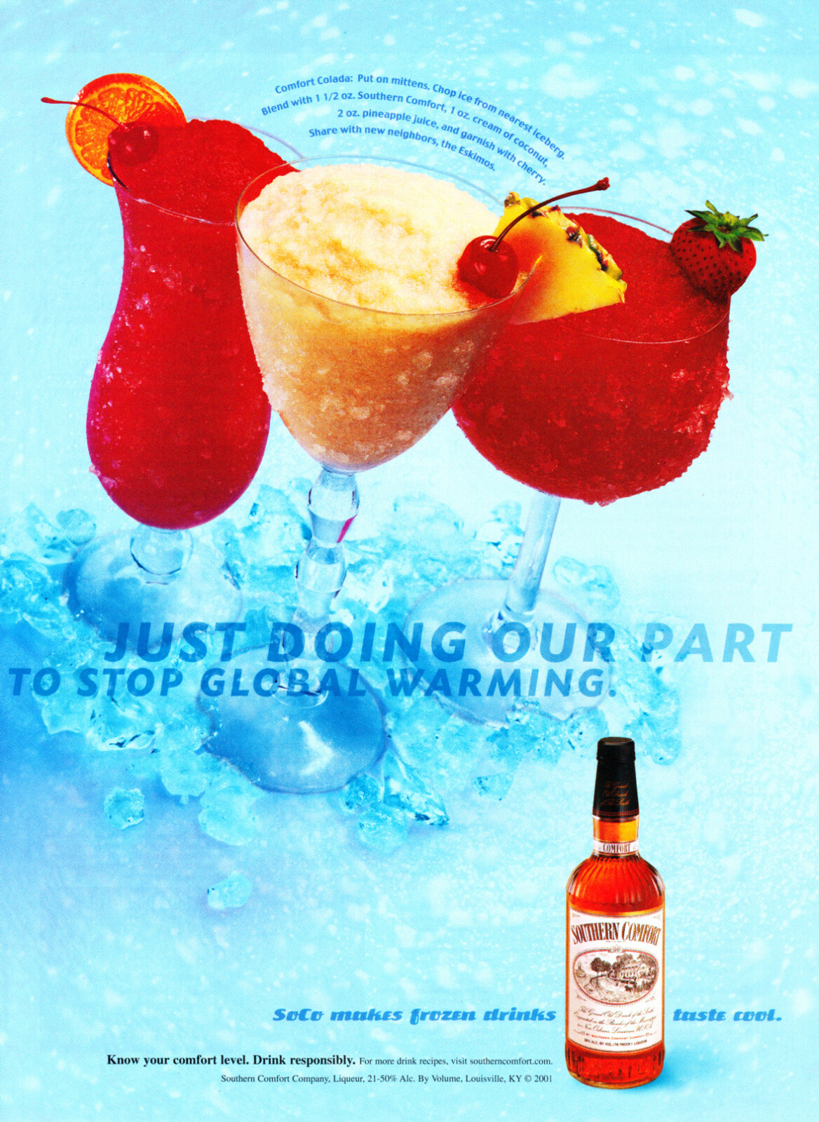 SOUTHERN COMFORT LIQUEUR AD #39 RARE 2001 OUT OF PRINT VINTAGE
