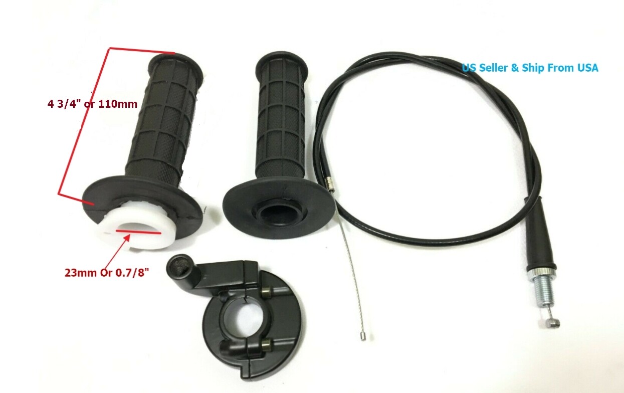 Twist Handle Bar Casting & Throttle Cable For Honda CT70 Trail 1969-1974 (7/8")