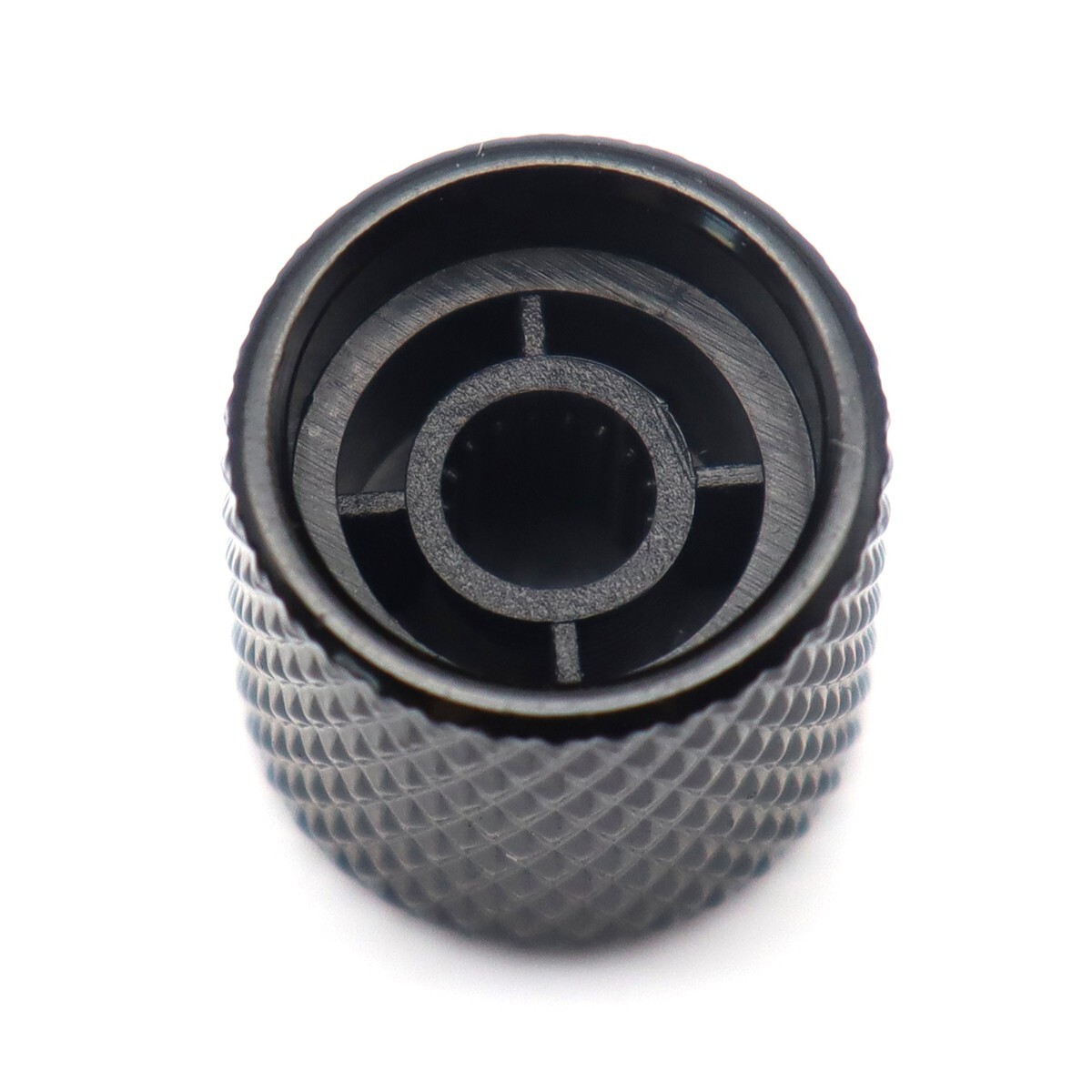 3Pcs Metal Flat Top Volume/Tone Guitar Knobs 6MM Shaft Guitar Knobs Black