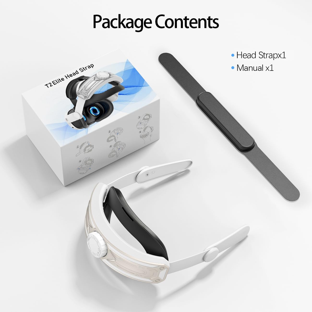Elite Adjustable Head Strap for Meta Quest 2 Soft Sponge VR Replacement Headband