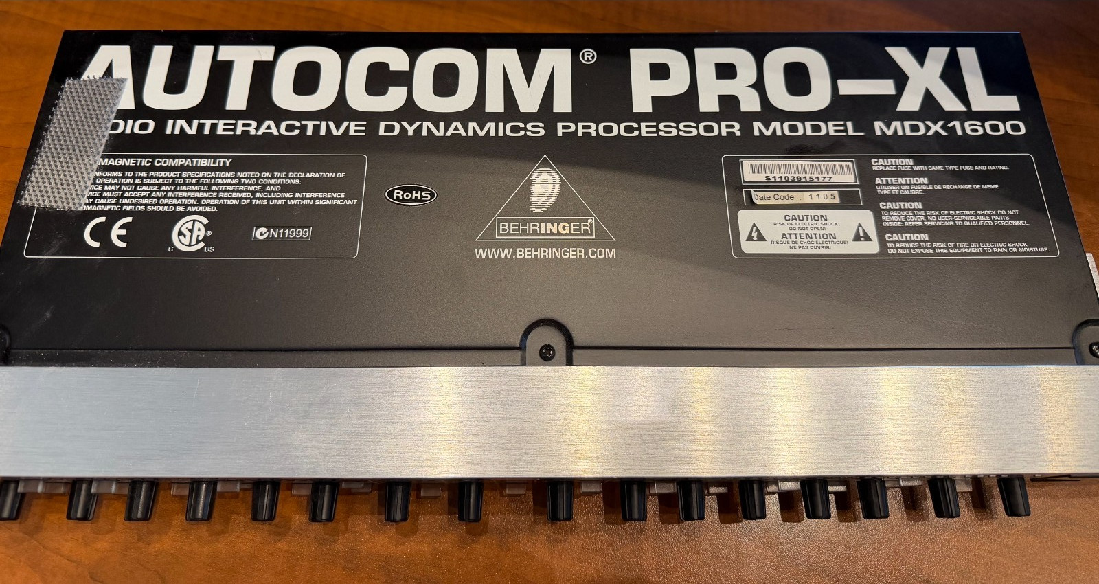 Behringer MDX1600 Autocom Pro-XL Audio Interactive Processor