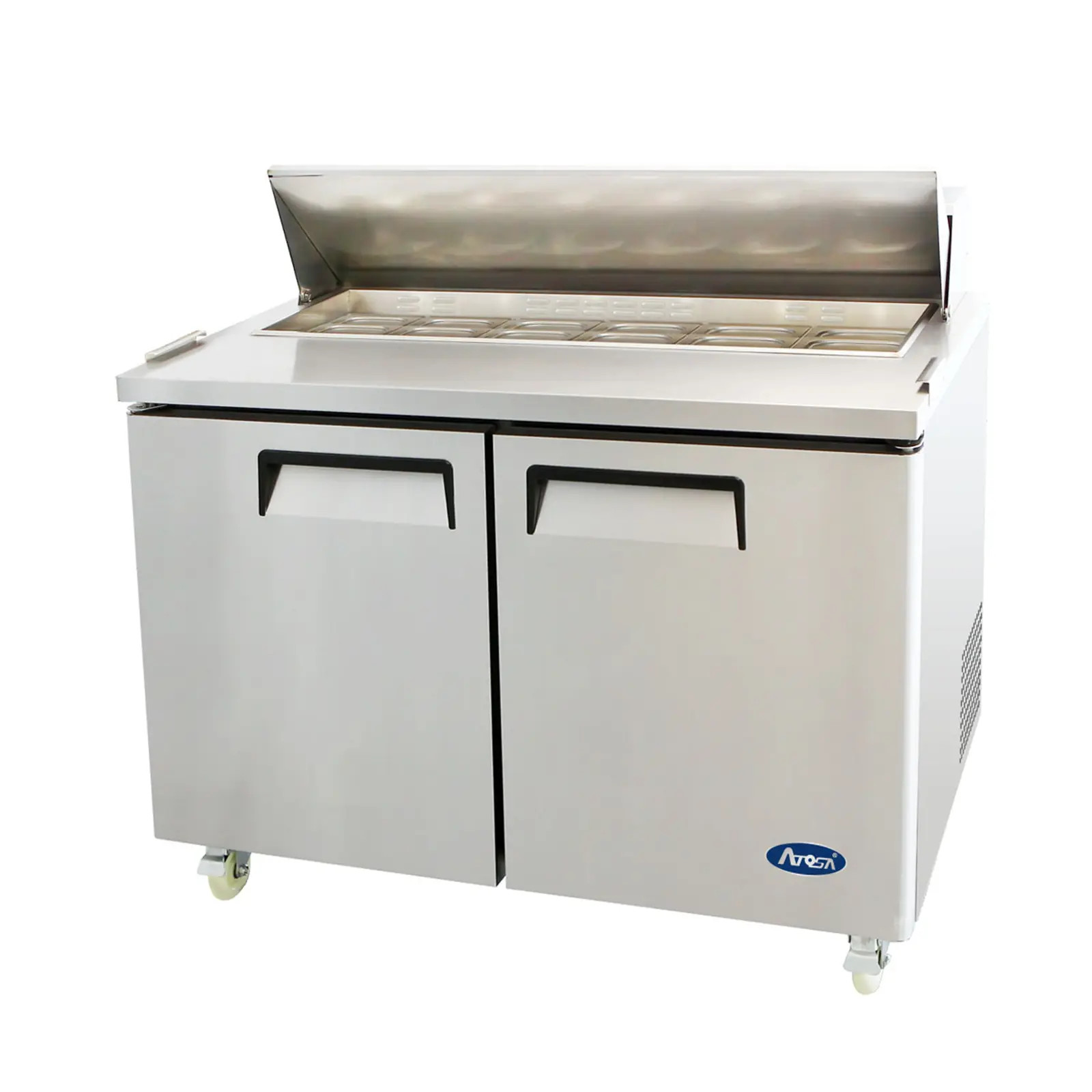 Atosa MSF3610GR 36" Two Section Sandwich/Salad Prep Table