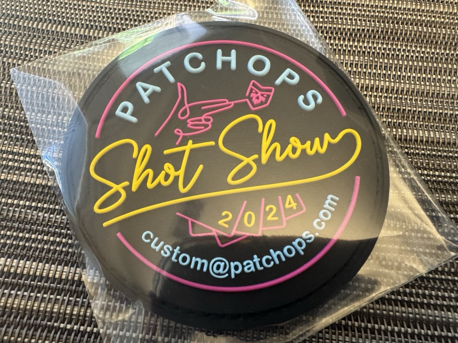 3M Patchops PVC V BACK PATCH Shot Show 2024 Quality Tactical Patch Ops Colorful