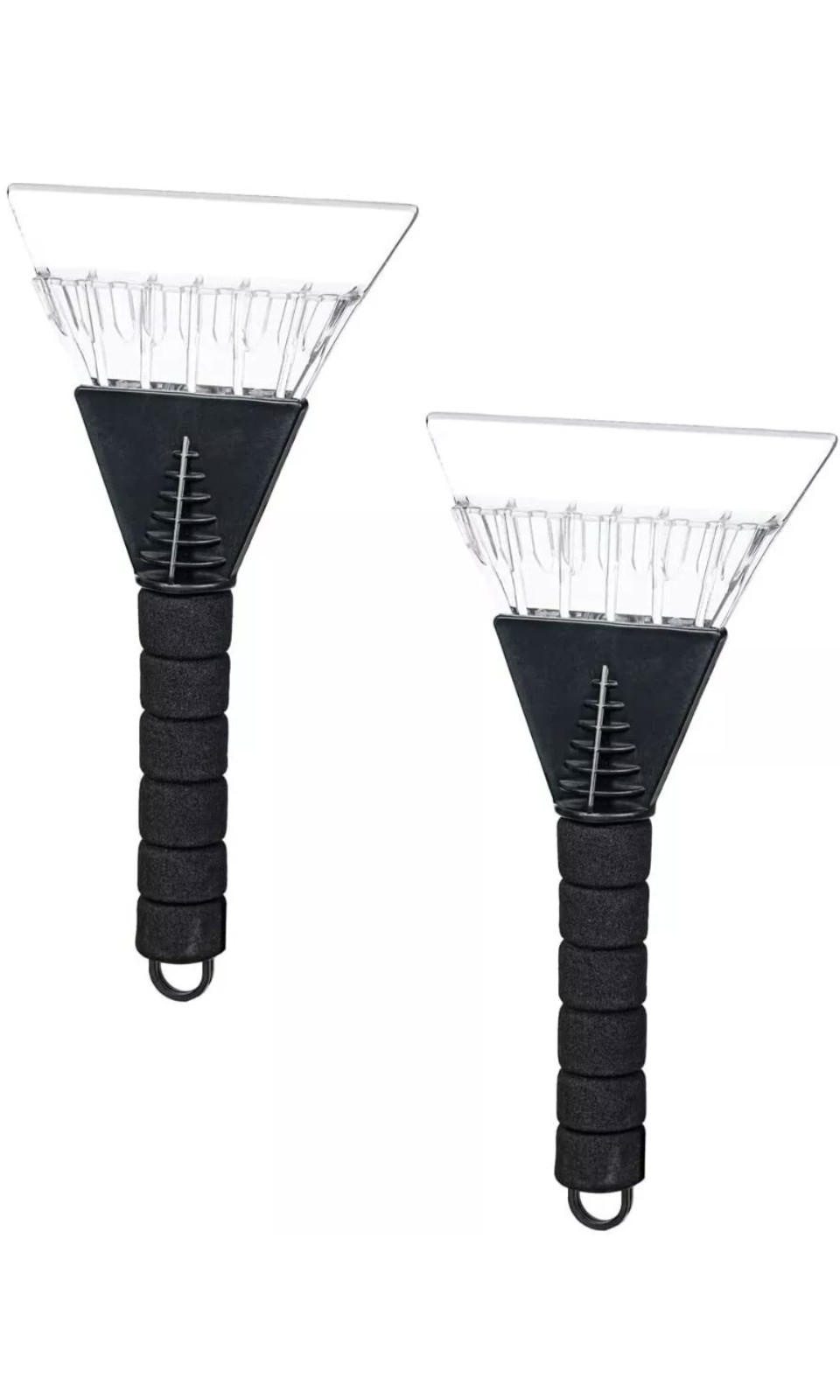 Car Ice Scraper Frost Free Windshield De-Icer Remove Hard Ice Snow Soft Grip  x2