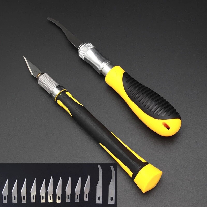 15PC Blades Carving Knife Engraving Wood Cutting Hobby fruit vegetable leather A