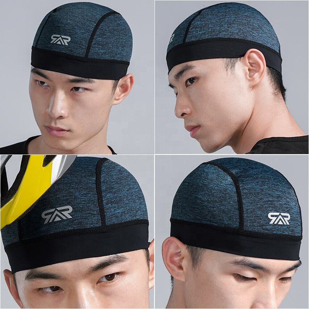 Men Cooling Beanie Hat Wrap Durag Headwear Skull Cap Doo Do Rag Bandana Headband