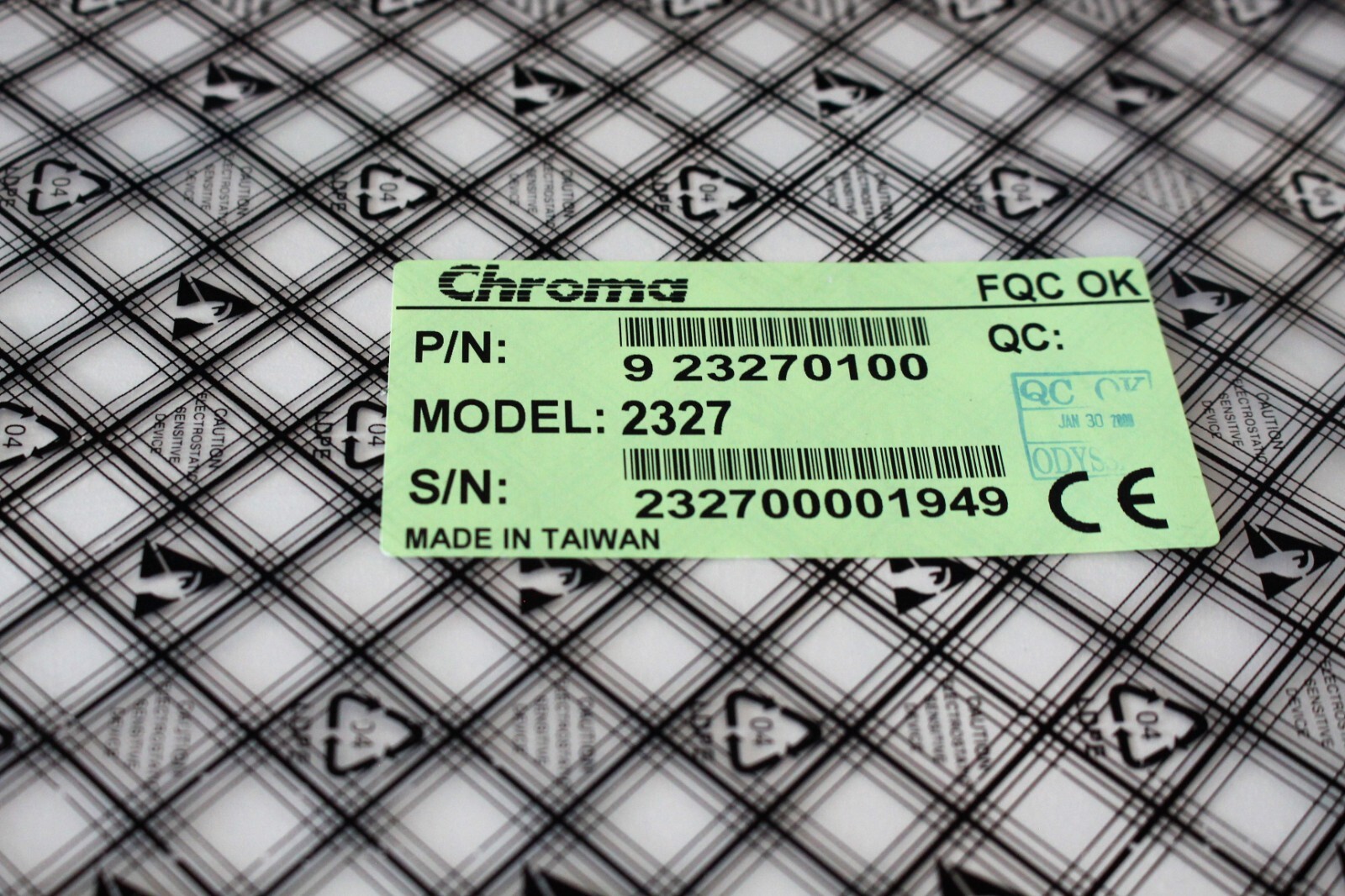 Chroma 2327 Video Pattern Generator ( 6497)