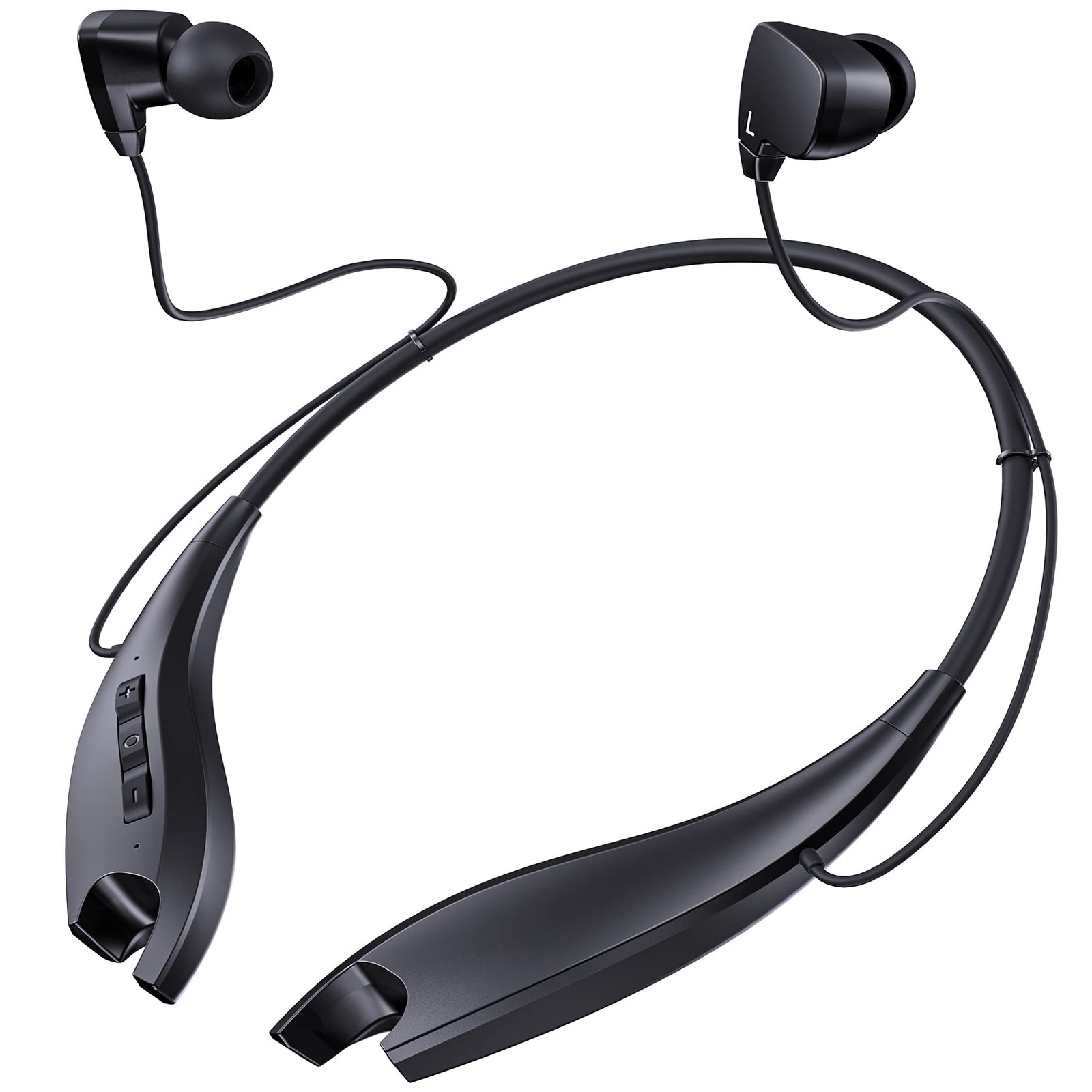 YOSDOM Neckband Bluetooth Headphones, Around The Neck Headphones 24H+