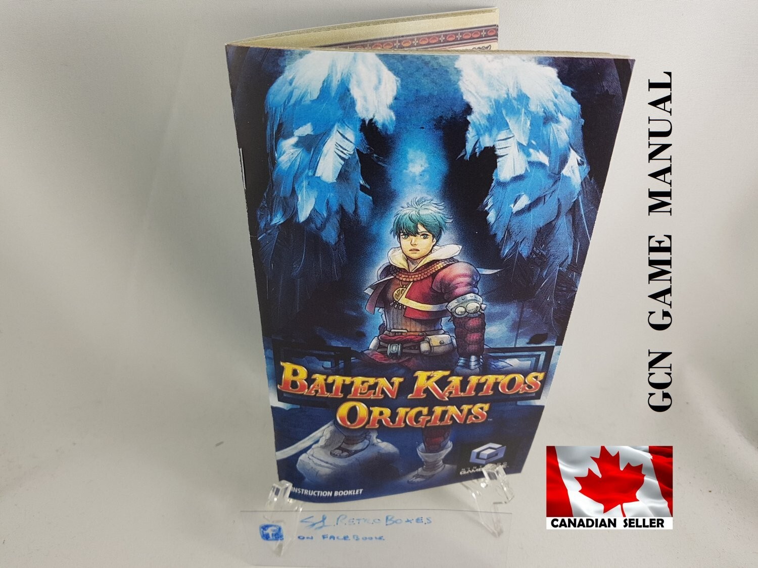 MANUAL GCN - BATEN KAITOS ORIGINS Gamecube 'Replacement' Instruction Booklet