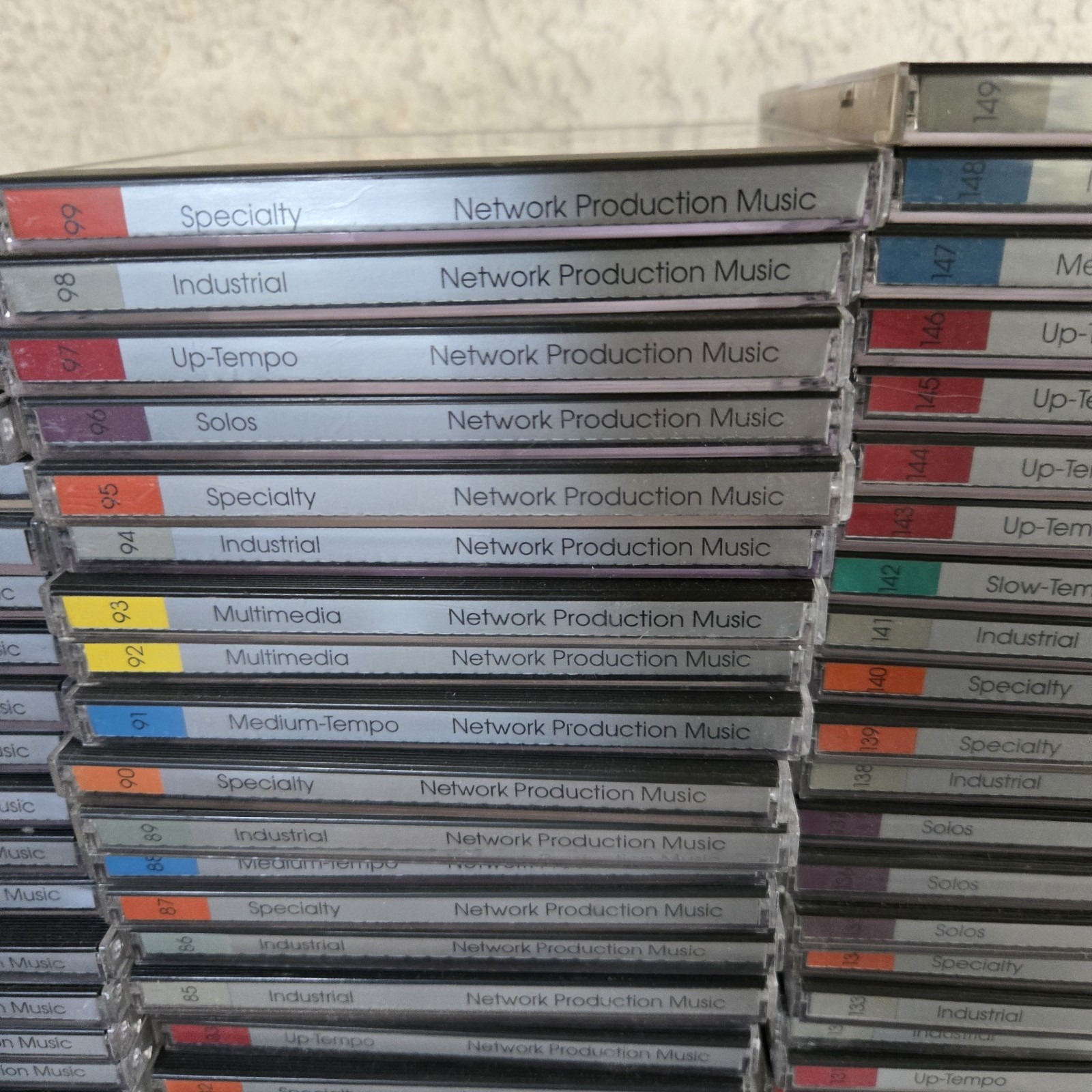 Network Production Music Audio CDs & Sound Effects Sampling 288 CD LOT w/Catalog