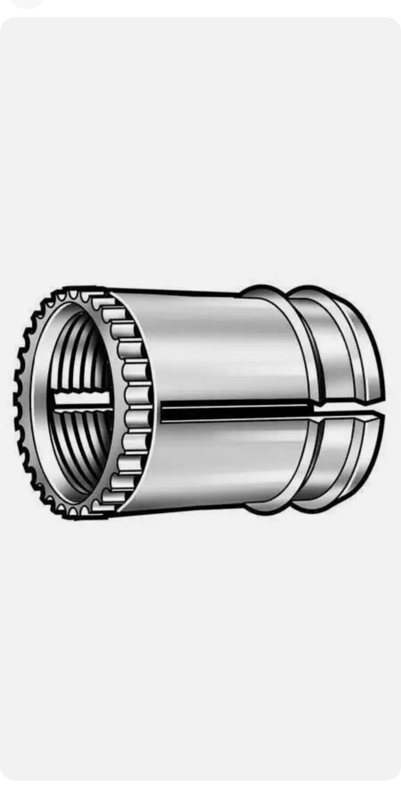 (25) E-Z LOK E-Z Fin™ Threaded Inserts For Soft Wood or Plastic Double Fin 8-32