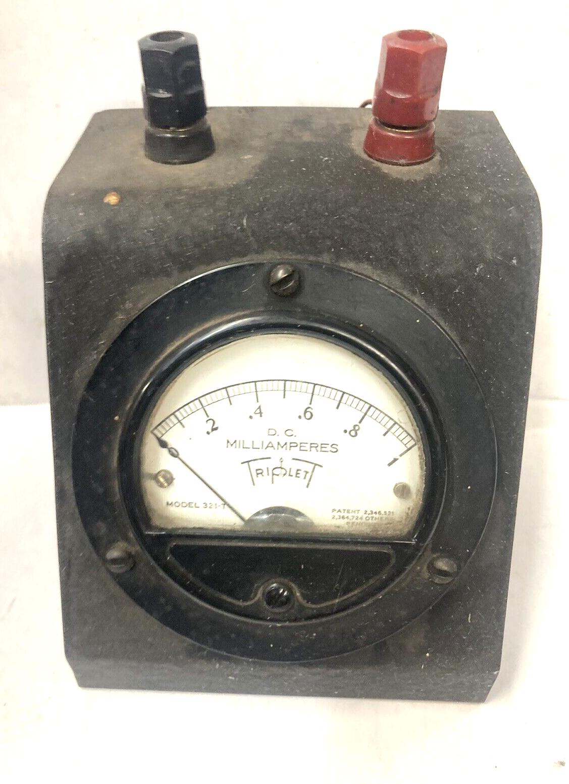 VINTAGE TRIPLETT METER - DESK TOP 0-1 DC MILLIAMPERES MODEL 321-T