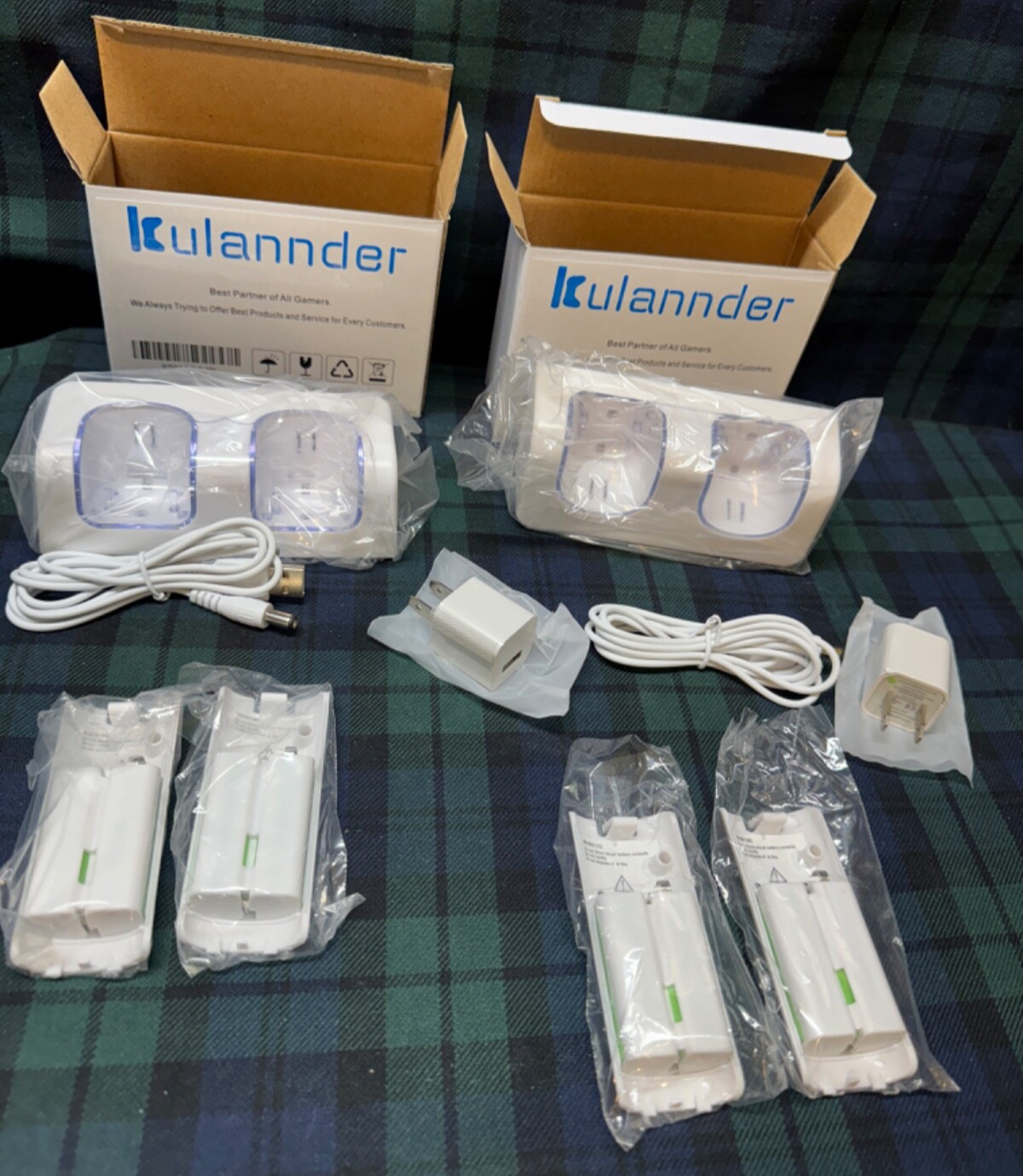 2 - Kulannder X001AQSJ6L Nintendo Wii Controllers Charging Station