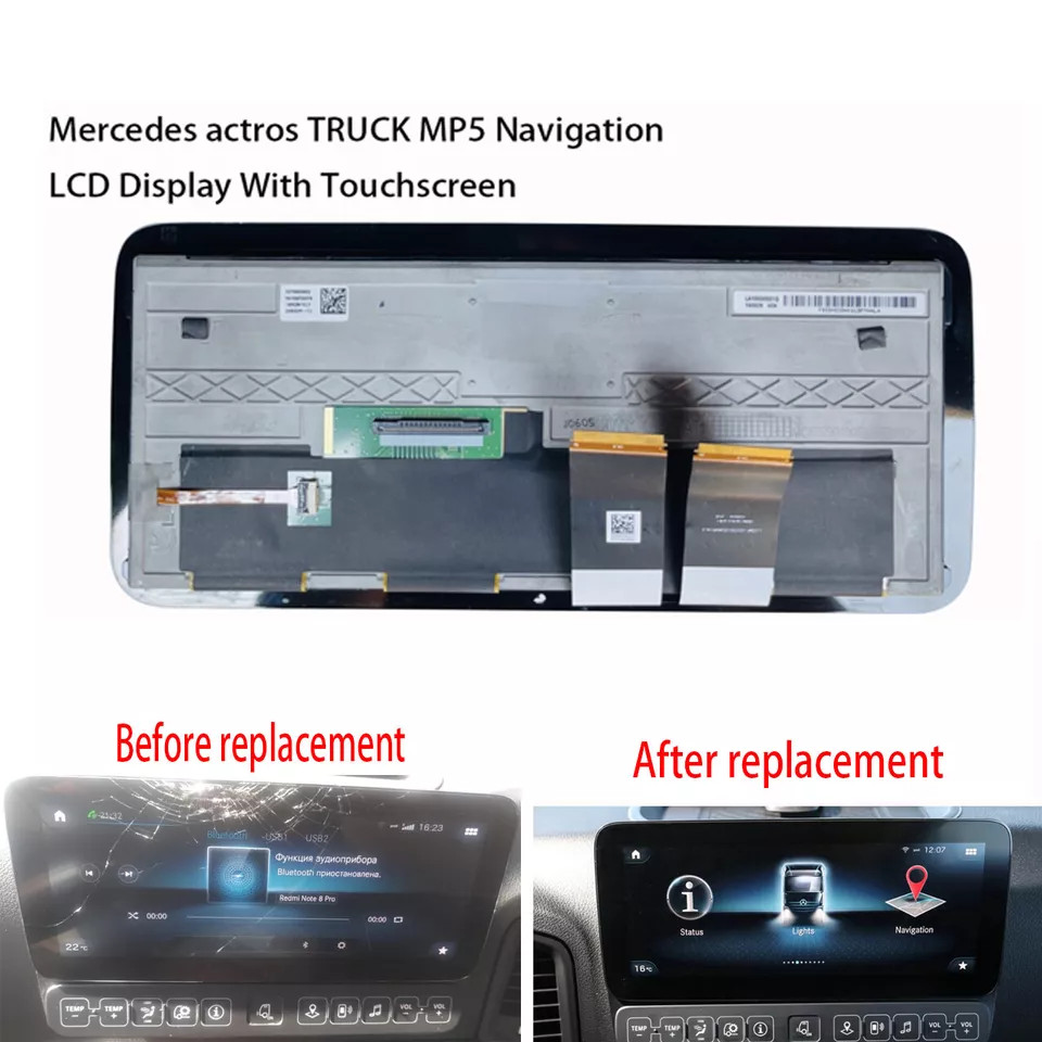 Replacement LCD Display Touch Screen DASHBOARD 10.25" fit Mercedes Actros Truck