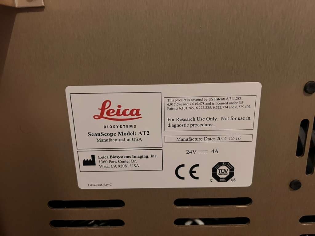 Leica Aperio AT2 Digital Scanner WITHOUT Software