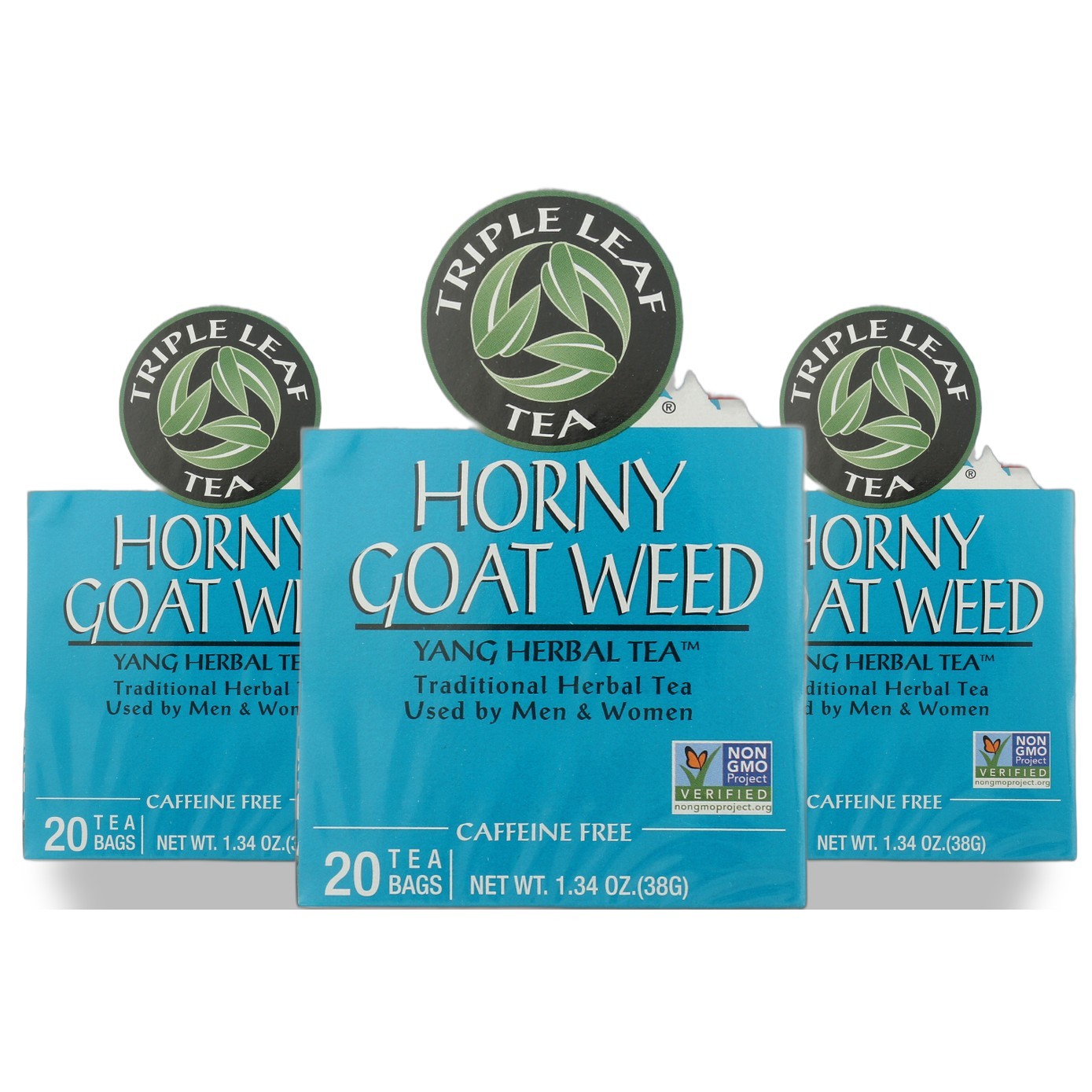 Triple Leaf Tea Herbal Tea Horny Goat Weed 20 Bags 3 Pack