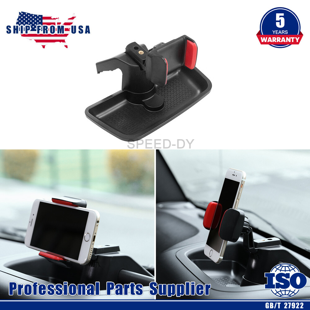 Multi-Mount Dash Phone Holder with Storage Tray For Jeep Wrangler JK 2011-2018