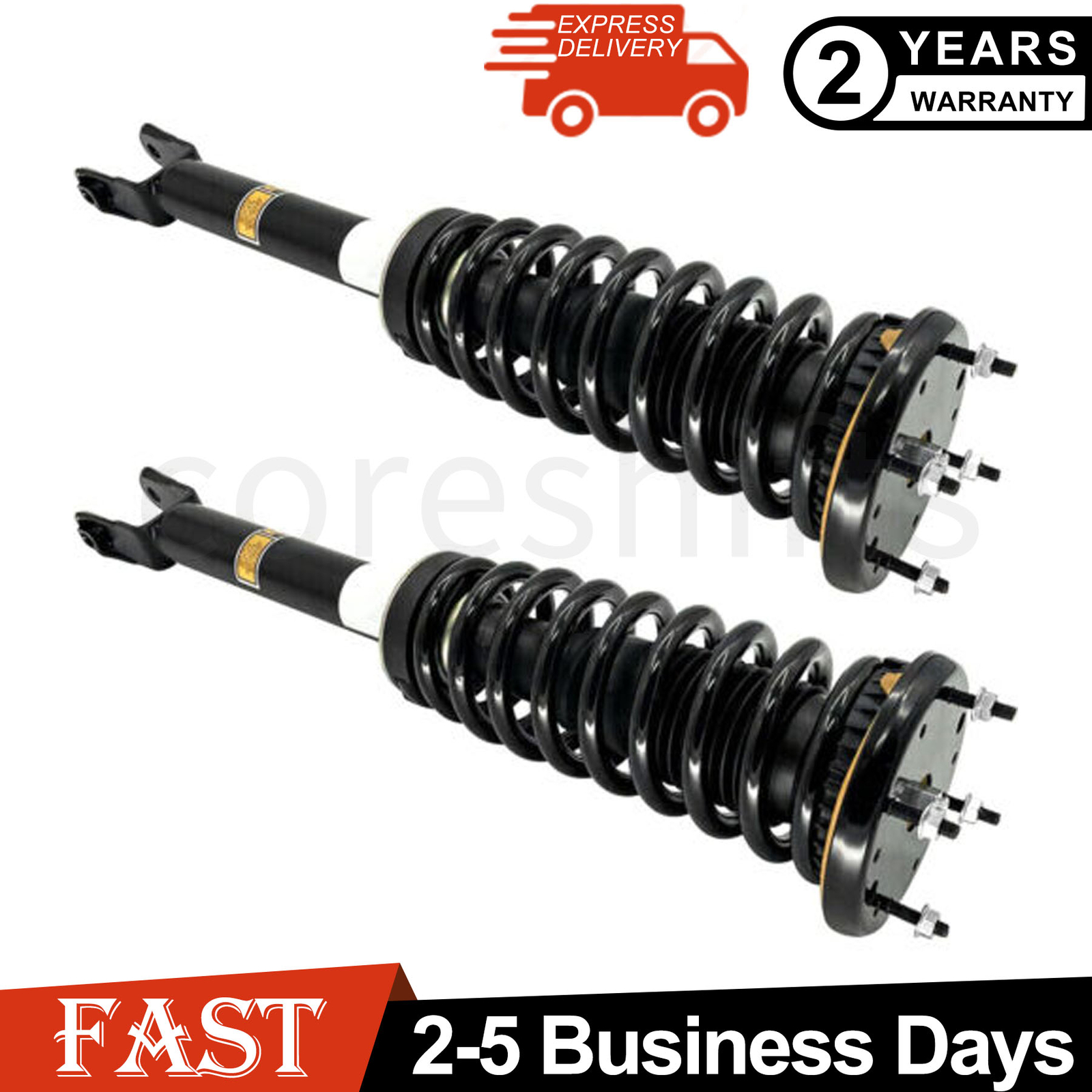 Pair For Jaguar XF RWD 2009-2015 Front Shock Asorbers Struts Assys w/o Electric
