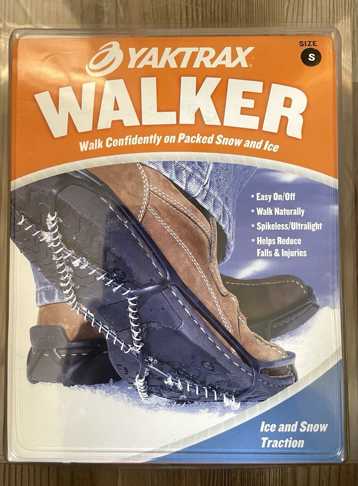 Yaktrax Walker Ice/Snow Traction Sz S Black Brand New   5-8.5 Men   6.5-10 Women