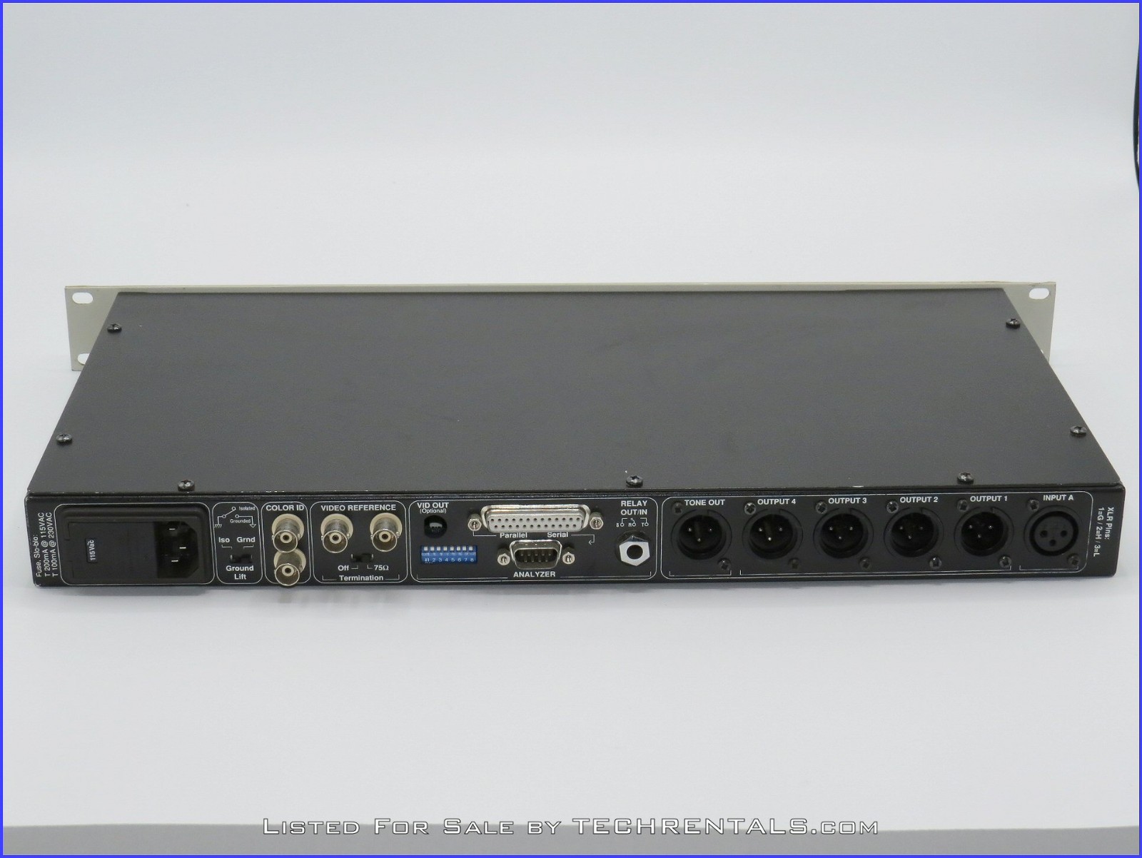 BRAINSTORM ELECTRONICS SR-15+ TIME CODE DISTRIPALYZER + PREWIRED XLR RACK PANEL!