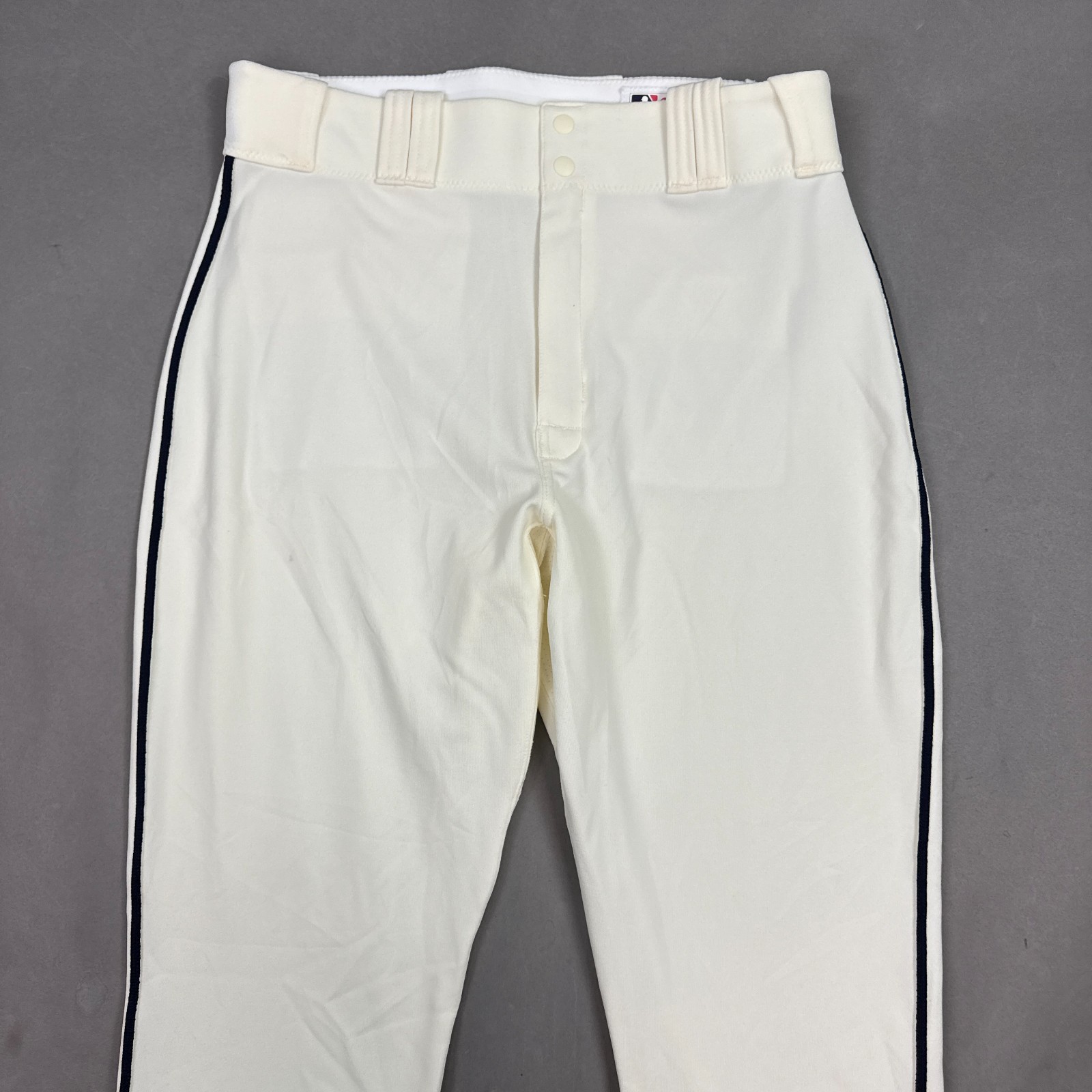 Atlanta Braves Pants Men 35 Cream Jace Peterson Team Issued Majestic Nike Hybrid