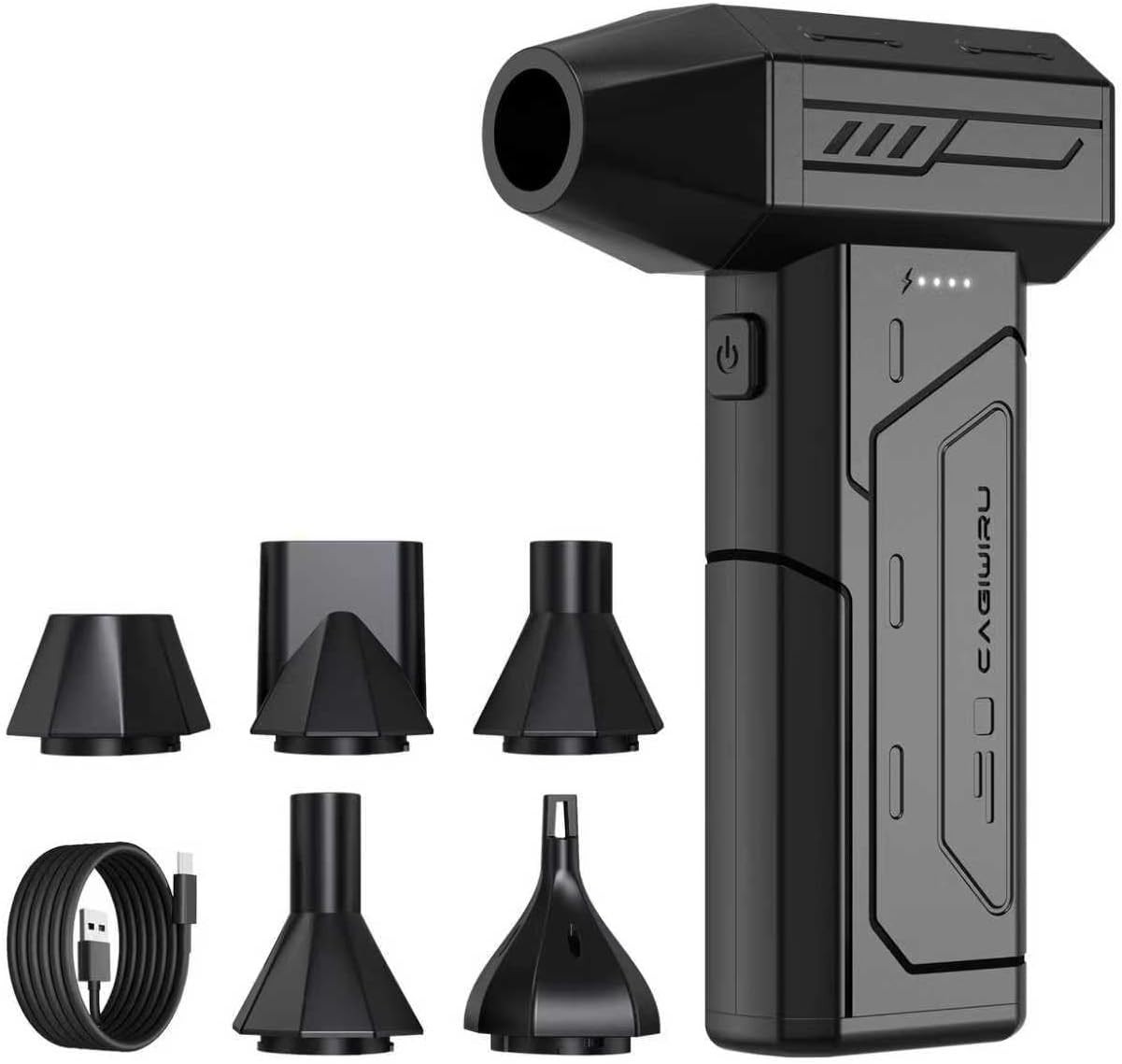 Rechargeable Compressed Air Duster - Handheld 130000RPM Blower for Electronics