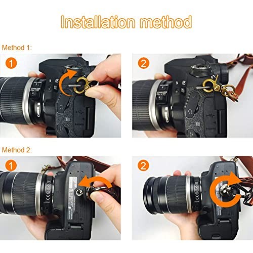 Double Camera Harness, Adjustable Camera Straps for Brown(dual Camera Strap）