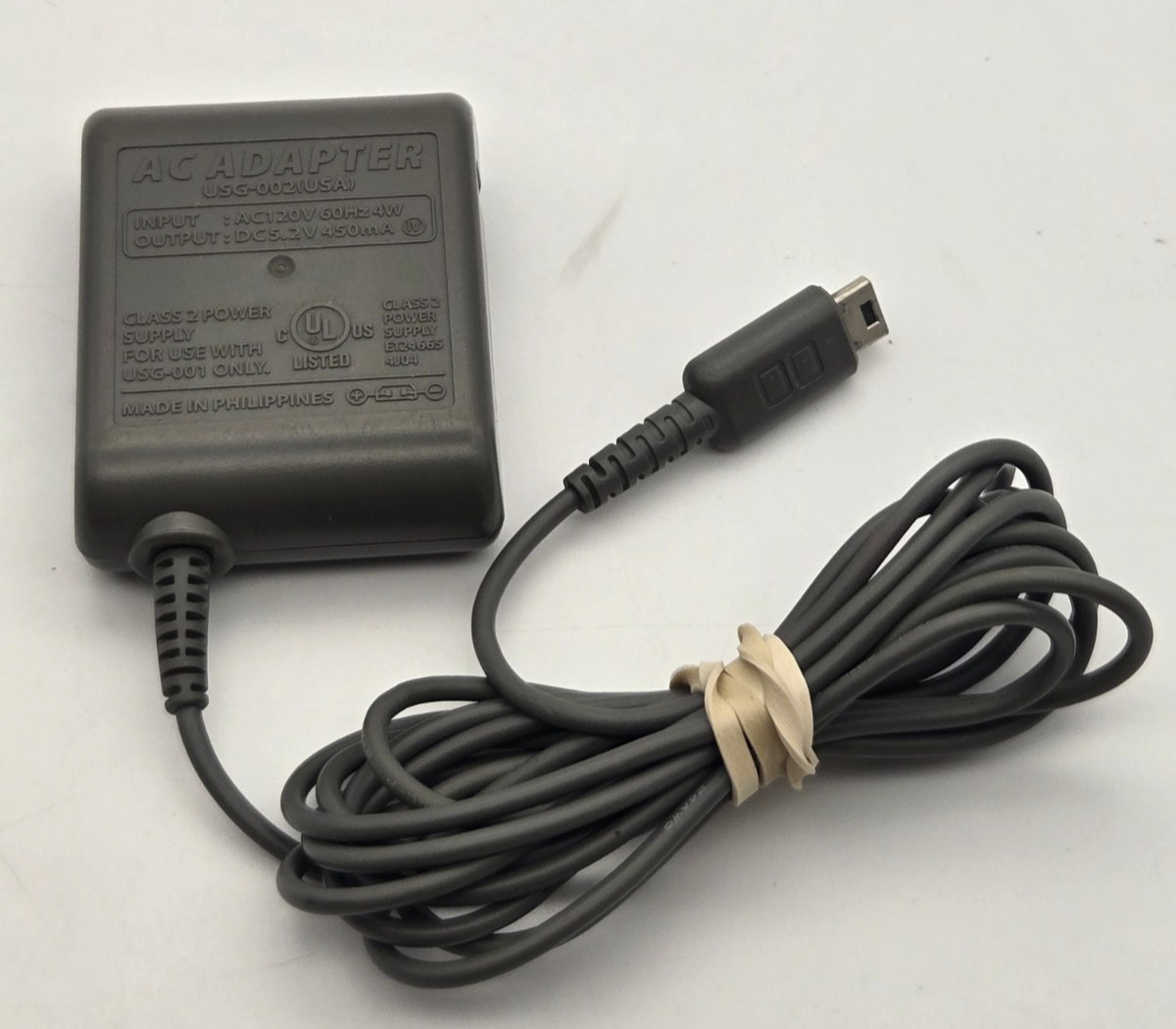 DS Lite USG-002 Charger AC Adapter Cord