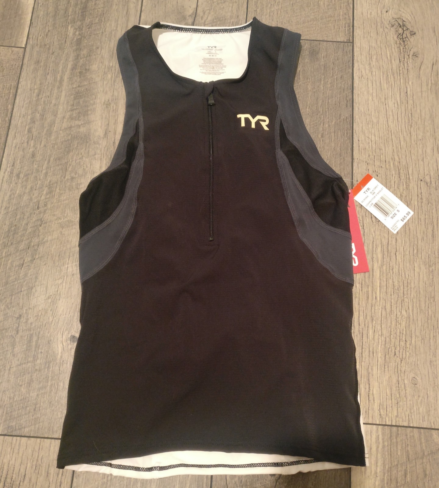 TYR mens competitor singlet small nwt