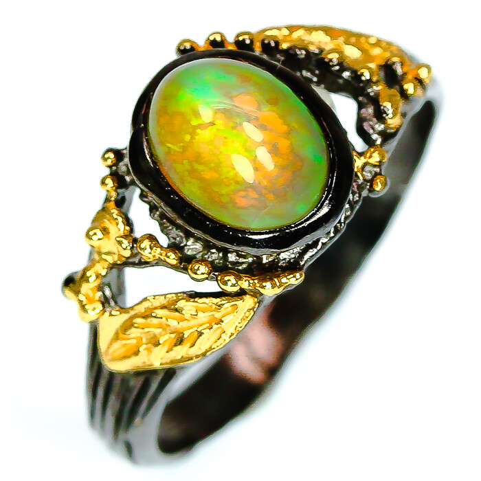Design jewelry Handcraft Thai Natural Opal Silver Ring 925 Sterling / RVS275
