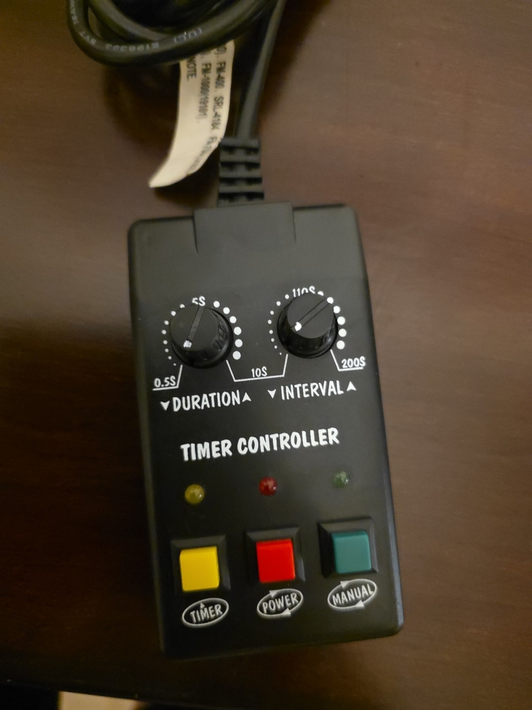 Heshan Lide Fog Machine Timer Duration Interval Switch UL 120V FWC-4(5724006)