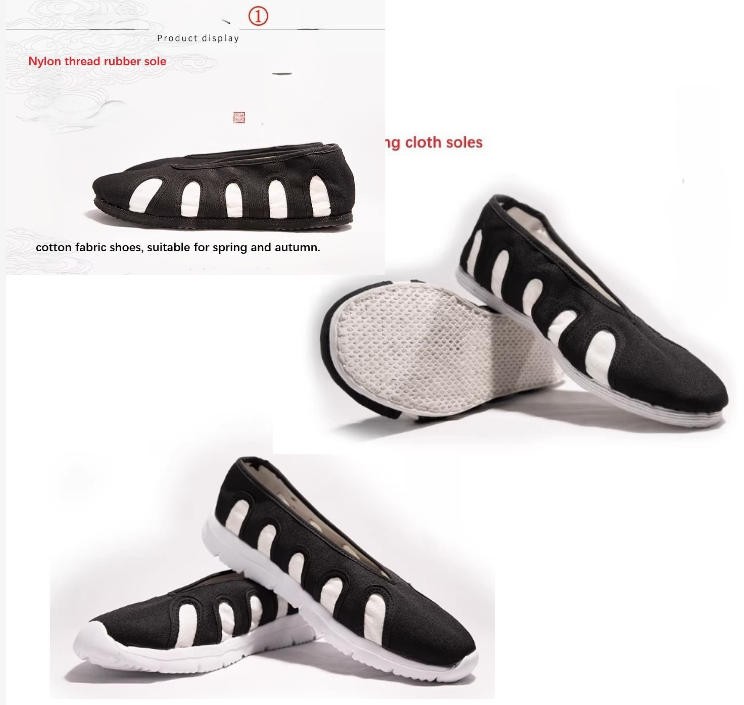 WudangShan Tai Chi Practice Taoist Traditional Handmade Cloth Shoes Spring Sale